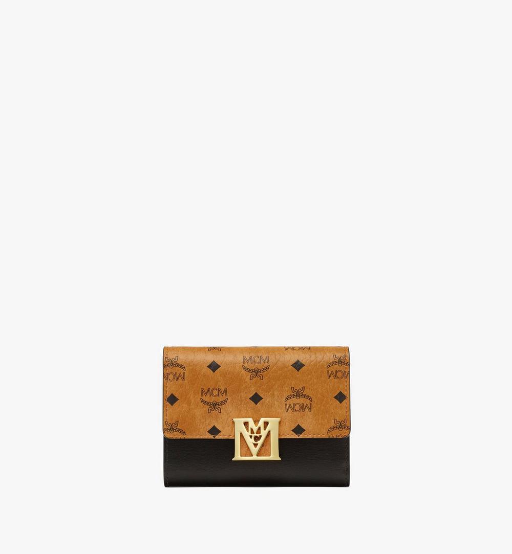 Travia Trifold Wallet in Visetos Leather Mix 1